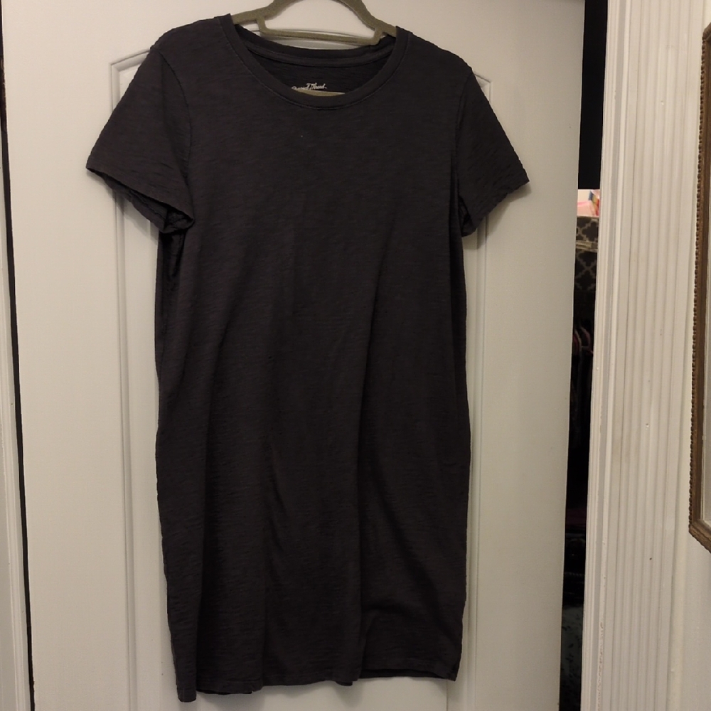 Dark Gray T-Shirt Dress
